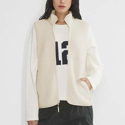 Hixiaohe Sherpa Fleece Vest for Women Trendy Warm Sleeveless Vests Jacket Lightweight Zip Coats with Pockets Fall Outerwear thumbnail 2