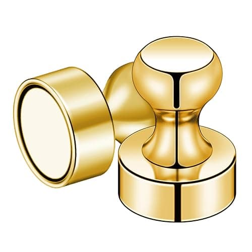 LOVIMAG Fridge Magnets 20Pcs Refrigerator Whiteboard Small Strong Magnet Classroom Kitchen Accessories Decorative Locker Set Decor Must Haves Office Calendar Refrigerador Magnetic Cute Crafts Gold thumbnail 8