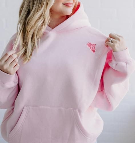 Sastianaen Cute Graphic Hoodies for Teen Girls Y2k Oversized Print Hoodie Vintage Preppy Pullover Sweatshirt thumbnail 4