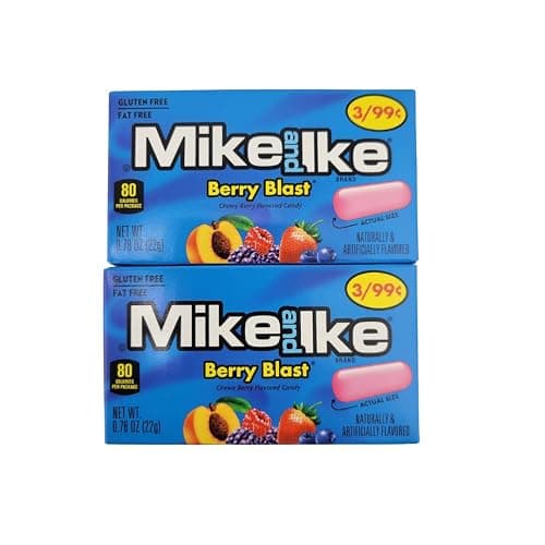 Mike and Ike Candy Variety pack - 24 packs includes Jolly Joes, Sour Watermelon, Cherry, Berry blast and more, 0.78 oz per box, 2 boxes for each flavor and 12 flavors total thumbnail 6