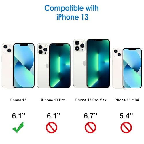JETech Hülle für iPhone 13 6,1 Zoll, Nie Vergilbung Stoßstange handyhülle, Anti-Kratzt Transparent Rückseite (Durchsichtig) thumbnail 2