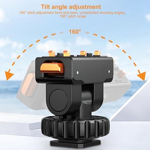 Desiontal Cold Shoe Adapter Mount with Magnetic Quick Mount Holder, 160 Tilt Adjustable, Universal Action Camera Accessory for Insta360 Ace Pro2 / AcePro / Ace, with 1/4" Screw Hole thumbnail 7
