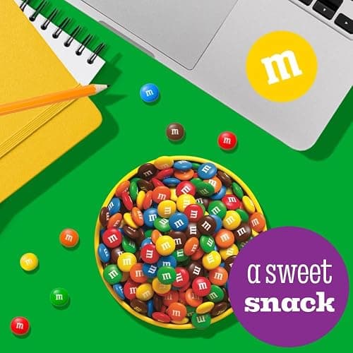 M&M'S Milk Chocolate Candy, Party Size, 2.4 lb Resealable Bag for Parties, Baking & Sharing thumbnail 6