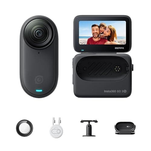 Insta360 GO 3S - 64 GB Black 4K Tiny Portable Vlogging Camera, Hands-Free POVs, Mount Anywhere, 140 Min Battery Life, 10m Waterproof, Pet POV - Image 1