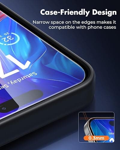 UNBREAKcable 2-Pack Screen Protector for iPhone 16 Pro,Tempered Glass | Double Shatterproof Glass[Easy Installation Frame][9H Hardness] [99.99% % HD Clear][Case Friendly]for iPhone 16 Pro 6.3 inch thumbnail 3
