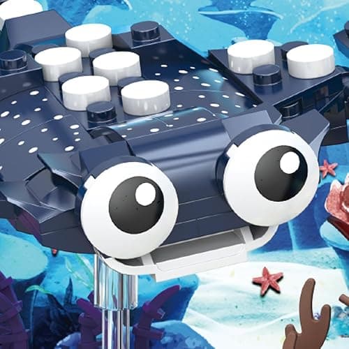 RiceBlock Fish Tank Aquarium Building Sets Holiday Toy, Ocean Theme Construction Toys, Educational STEM Creative Gift for Kids Ages 8-12 Boys and Girls, Ideal Gift for Christmas and New Year，889PCS thumbnail 8