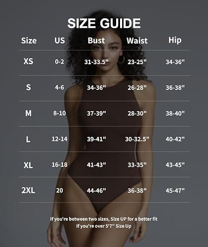 Mobeso Women's Crew Neck Sleeveless Bodysuit Seamless Double-Lined Stretchy Tank Top Bodysuits for Women Home Work Date Wear thumbnail 5