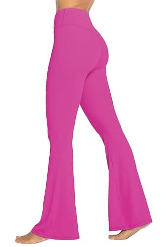 Sunzel Womens Flare Leggings No Front Seam Flare Yoga Pants with Tummy Control Crossover High Waist - 28" / 30" / 32" / 34" - Image 1