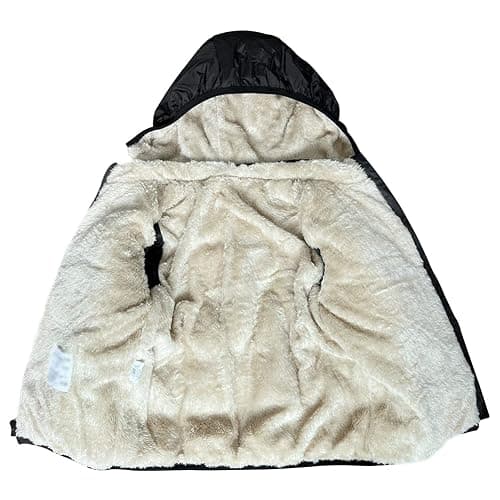 Baby Girls Boys' Winter Fleece Jackets With Hooded Toddler Cotton Dress Warm Lined Coat Outer Clothing thumbnail 4