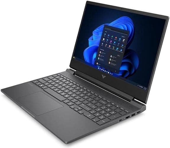 HP Victus 15.6" FHD 144HZ Gaming Laptop | AMD Ryzen 5-7535HS (Beat i7-11800H) | AMD Radeon RX 6550M|Backlit Keyboard| 8GB RAM DDR5 | 512GB SSD | Windows 11 Home | Bundle with USB 3.0 Hub thumbnail 5