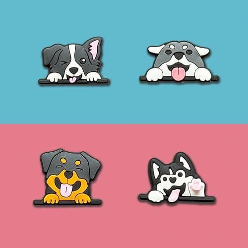 Autism Cat Dog Koala Kangaroo Fire Fighting Flowers Vintage Aesthetic Math Shoe Charms Fit for Croc Clog Sandals Decoration - Dog thumbnail 2