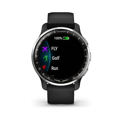 Garmin D2 Air X10 Aviator GPS Smartwatch with Call, Text, Health, Wellness and Aviation Weather Features (Black) + USB Wall Charger + Microfiber Cleaning Cloth + More thumbnail 3