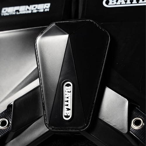 Battle Sports Defender Football Shoulder Pads – The Lightest, Most Protective in Its Class – Aerospace Grade Materials, Ventilated Design, Removable Sternum Plate, Foam Neck Roll thumbnail 8