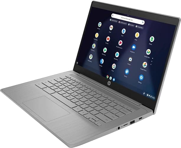 HP 2023 Chromebook Laptop, 14 Inch Display, Intel Celeron N4120 Processor, 4GB RAM, 64GB eMMC, Intel UHD Graphics 600, WiFi, Bluetooth, Chrome OS, Modern Gray thumbnail 3