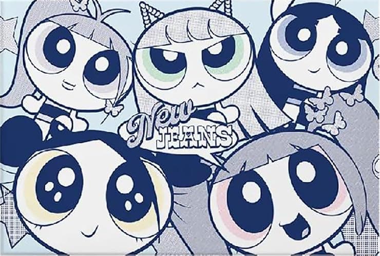 NEWJEANS GET UP : THE POWER PUFF GIRLS X NJ BOX VER. (A Version) 2nd EP Album CD+Photocards+Photobooks+Lyric Book+Stickers+Postcards+Bookmarks - Image 1