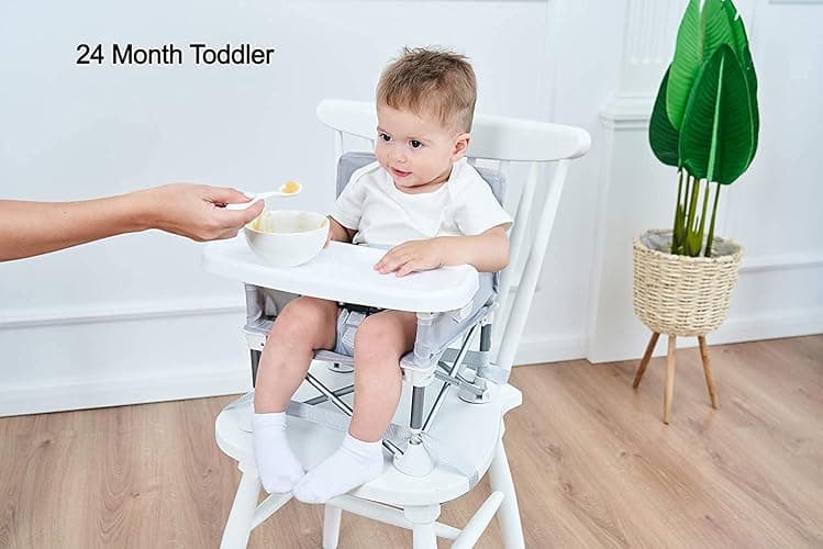 PandaEar Portable Baby Seat Travel Chair| Compact Fold with Straps for Indoor/Outdoor Use| Great for Camping, Beach, Lawn |Toddlers, Kids, Boys, Girls (Neural Seat) thumbnail 2