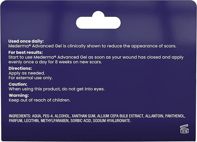 Mederma Advanced Gel - Advanced Scar Care for Scars - 20 ml (Pack of 1) thumbnail 2