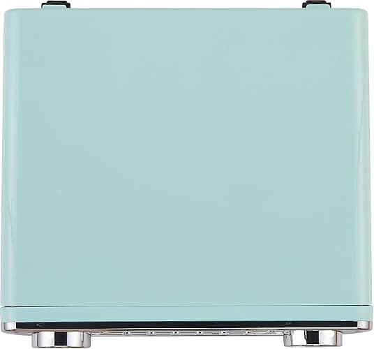 Crosley CR6047A-AB Powel 7-in-1 Bluetooth in/Out Vinyl Record Player with AM/FM Radio, CD Player, and Aux-in, Aqua Blue thumbnail 12