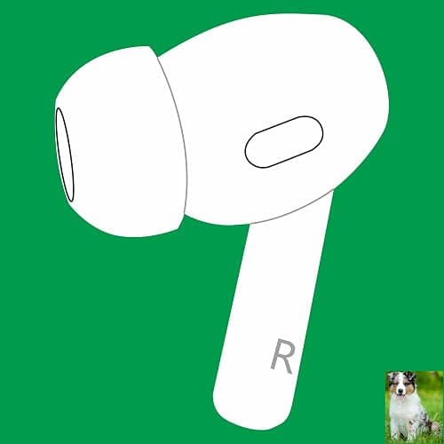 Meenova OEM Right Earbuds Replacement for Pods Pro (2nd Generation) A3047, A3048, A3049, Genuine Single Right Ear Side Only, Compatible with Original Air Pro 2 A2968 Charging Case thumbnail 2