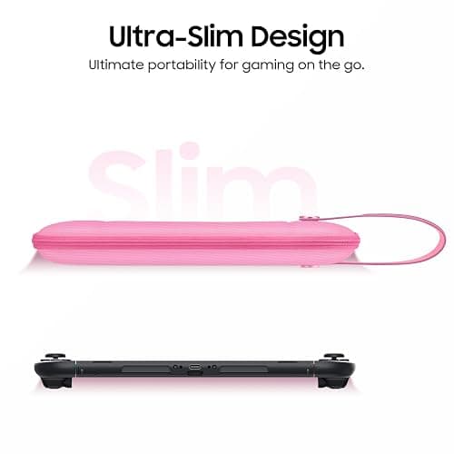 FINTIE Ultra Slim Protective Carrying Case for Nintendo Switch 2 (2025) | Anti-Crush Joy-Con Protection, 10 Game Card Slots, Amiibo Cards Storage Bag, Travel & Everyday Essential, Pink thumbnail 3