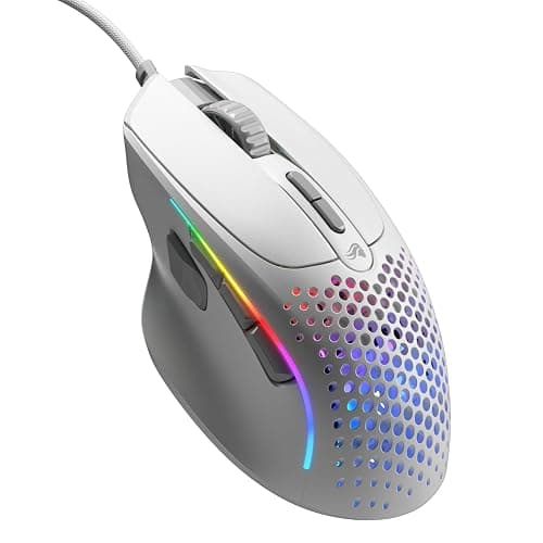 Glorious Gaming Model I 2 Wired Gaming Mouse: 9 Programmable Buttons (2 Swappable), 66g Superlight, 26k Optical Sensor, 80M Click Rated Switches, MMO/MOBA/FPS, Side Thumb Rest (White) - Image 1