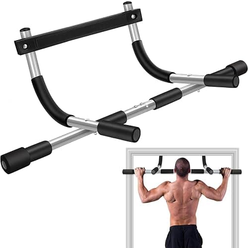 TOPOKO Upgrade Pull Up Bar for Doorway - Max Capacity 440 lbs, Portable Upper Body Workout Bar for Strength Training - Image 1