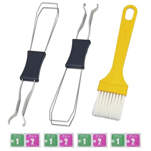 Atdcoek Keycap Puller Switch Pluller with Keyboard Cleaning Brush for Mechanical Keyboard, Stainless Steel Key Removal Tool - Image 1
