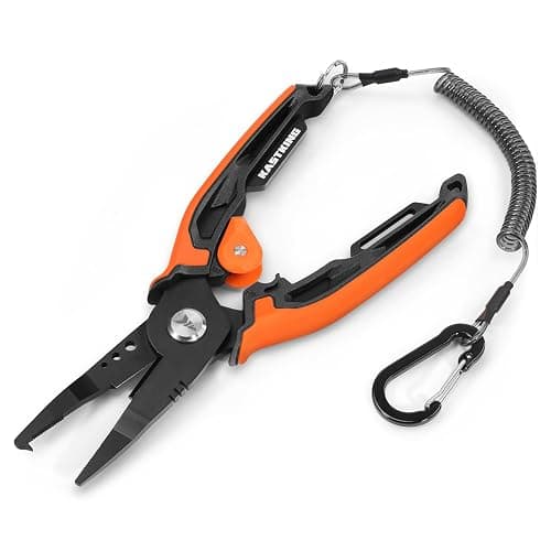 KastKing AeroVice 7.5” Fishing Pliers, 420 Stainless Steel, Uni-Body Construction, Lightweight & Corrosion-Resistant, Multi-Function Jaws, Braid Cutters, Sheath, Lanyard & Carabiner thumbnail 10
