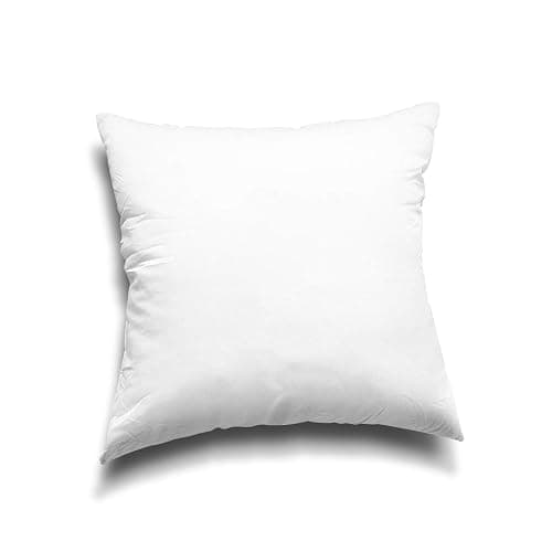 EDOW Throw Pillow Inserts, Set of 4 Lightweight Down Alternative Polyester Pillow, Couch Cushion, Sham Stuffer, Machine Washable. (White, 16x16) thumbnail 5
