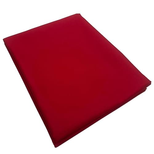 LUMANSUO 100% Cotton Fabric by The Yard,Quilting Fabric for Sewing,Crafts,Embroidery,Quilt Backing, Width 64 inches by Length 2 Yards Red Muslin Fabric - Image 1