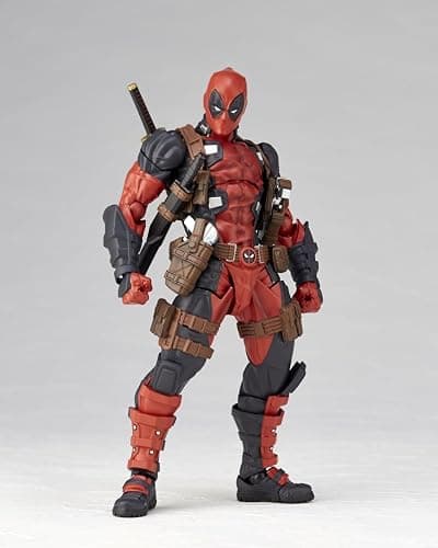 Kaiyodo Revoltech Amazing Yamaguchi Deadpool Ver. 2.5, Total Height: Approx. 6.7 inches (170 mm), Non-scale, PVC & ABS, Painted Action Figure, NR050 thumbnail 2
