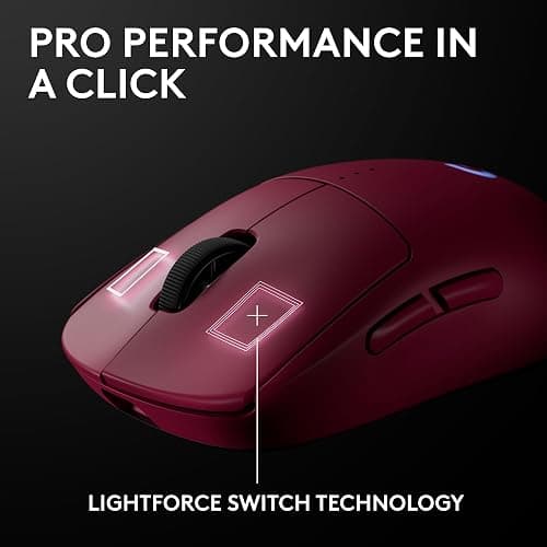 Logitech G PRO 2 Lightspeed Wireless Gaming Mouse, Right- or Left-Handed Mouse with up to 4 Customizable and Switchable Magnetic Side Buttons, 44K DPI Sensor, USB-C Charging, for PC/Mac - Magenta thumbnail 7