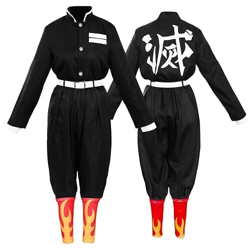 Antsparty Adults Anmie Cosplay Costume Set, Kimono Outfits Men Women, Anmie Cosplay Cloak for Halloween Carnaval Pretend Play Fancy Dress thumbnail 4
