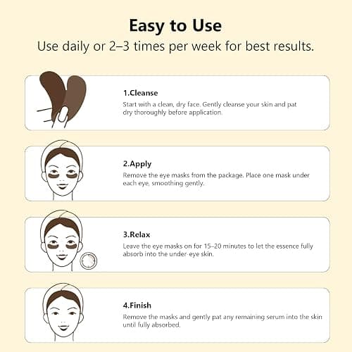 Adofect Under Eye Patches 30 Pairs, 24K Gold Under Eye Mask with Hyaluronic Acid for Dark Circles and Puffy Eyes, Bachelorette Party Accessories, Bridesmaid Gifts, Daily Skin Care thumbnail 7