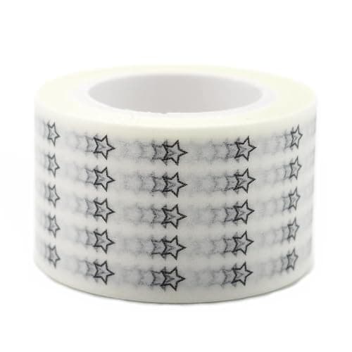 LAOMIS Japanese 5 Star Review Rating Tracker Writable Washi Tape / 25mm x 10M / 1000 Stickers - Image 1