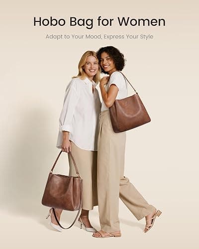 LOVEVOOK Hobo Bag for Women with Three Large Compartments Waterproof Shoulder Handbags Purse for Work Shopping Travel thumbnail 3