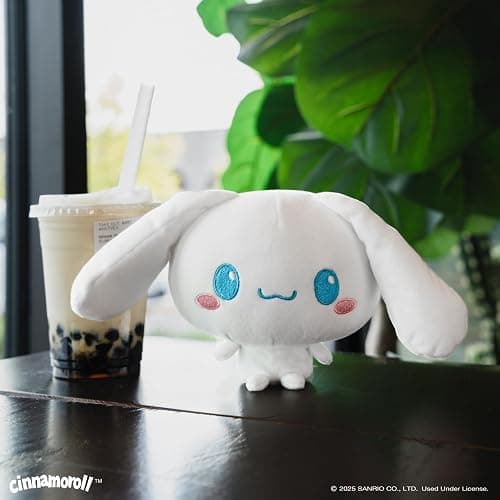 Teeturtle Cloudheads Cinnamoroll Plush - 5-Inch Official Sanrio Stuffed Animal with Embroidered Details - Soft Cuddly Plush Toys for Kids, Teens, and Adults thumbnail 2