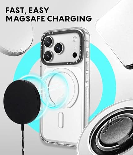 CASETiFY for iPhone 17 Case - Impact Clear Compatible with MagSafe | Not Yellowing | 6.6 ft. 3X Military Grade Drop Protection | Sea Shore | Clear thumbnail 6