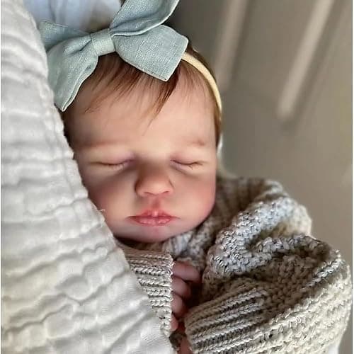 Anano Full Silicone Baby Doll 20 Inch Reborn Baby Dolls Silicone Full Body, Realistic Babys Doll Newborn Girl, Real Life Babys Dolls Posable Anatomically Correct Reborn Babies thumbnail 2