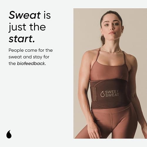 Sweet Sweat Waist Trimmer Toned Series - Premium Sweat Enhancing Fitness Belt for Women & Men - 5 Adjustable Sizes thumbnail 3