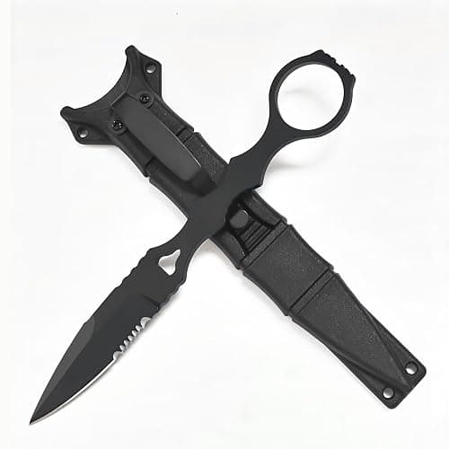 Fixed Blade Knife with Kydex Sheath | 440C Stainless Steel Outdoor Knife | Full Tang Portable KNIFE for Hiking & EDC - Image 1