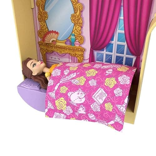 Mattel Disney Princess Toys, Storytime Stackers Belle's Castle, Stackable Doll House with Small Doll & 9 Pieces, Inspired by The Disney Movie thumbnail 4
