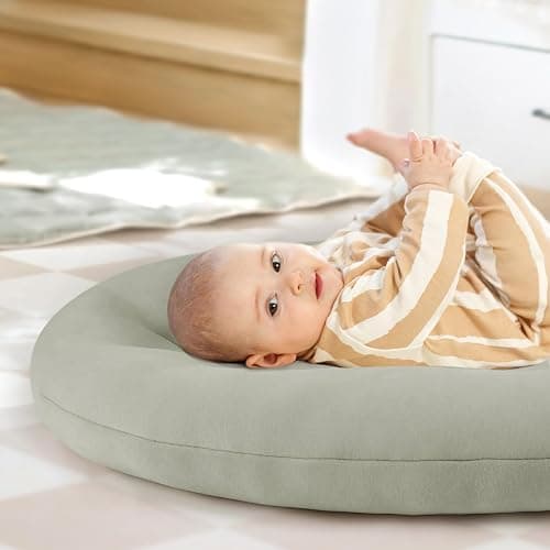 Happle sunny Baby Lounger for Newborn: Portable & Lightweight Pillow | Tummy Time Playtime & Diaper Changes - Skin-Friendly & Breathable for 0-12 Month Supervised Use thumbnail 6