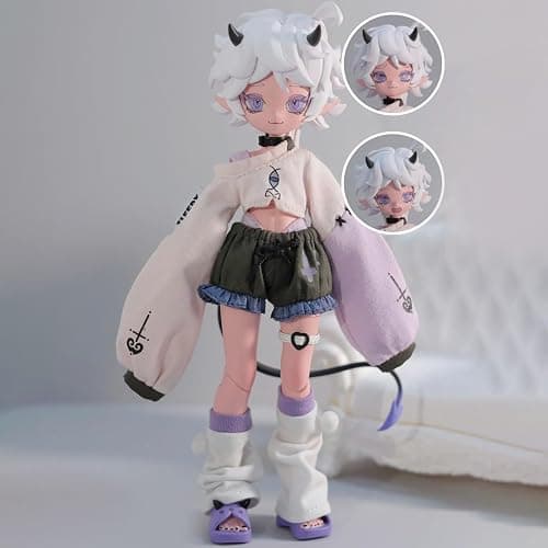 BEEMAI Cooze Devil Horns Series Single Box (Contains 1 Figure), 1/8 BJD Blind Box Cute Figures Collectibles Birthday Gift thumbnail 4