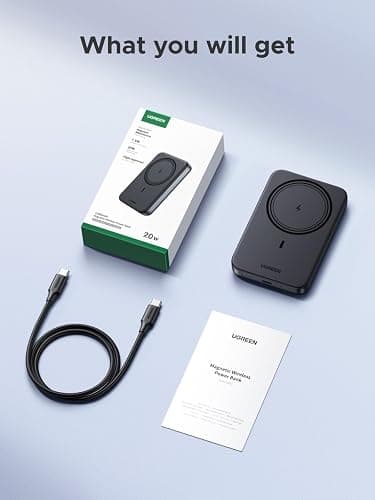 UGREEN Nexode 10000mAh MagSafe Wireless Power Bank PD 20W Fast Charging | MagSafe-Compatible Portable Charger USB-C Battery Pack Compatible with iPhone Air/17/16/15/14/13/12 Plus/Pro/Pro Max/Mini thumbnail 9