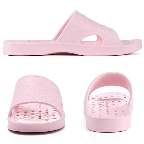 shevalues Shower Shoes for Women Men with Arch Support Quick Drying Pool Slides Lightweight Beach Sandals with Drain Holes thumbnail 4