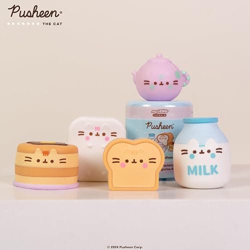 Hamee Pusheen The Cat [Kitchen Series] Cute Water Filled Squishy Toy [Birthday Gift Bags, Party Favors, Gift Basket Filler, Stress Relief Toys] – 1 Pc. (Mystery – Blind Capsule) thumbnail 2