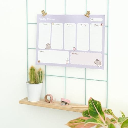 Grupo Erik Pusheen To Do List Notepad A4 54 Sheets, Pusheen Gifts | Pusheen stuff, 90 gsm paper, daily weekly planner, ADHD planner pad, improve productivity, task planner thumbnail 7