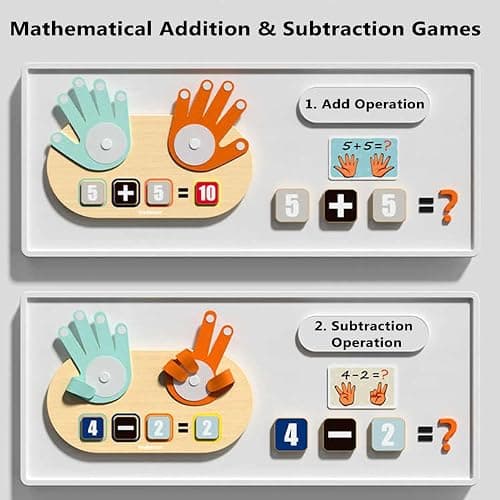 TOP BRIGHT Preschool Learning Toys for Toddlers 3-4, Montessori Toys for 3-5 Year Old Boys Girls Birthday Gifts, Educational Number Blocks Math Manipulatives thumbnail 4