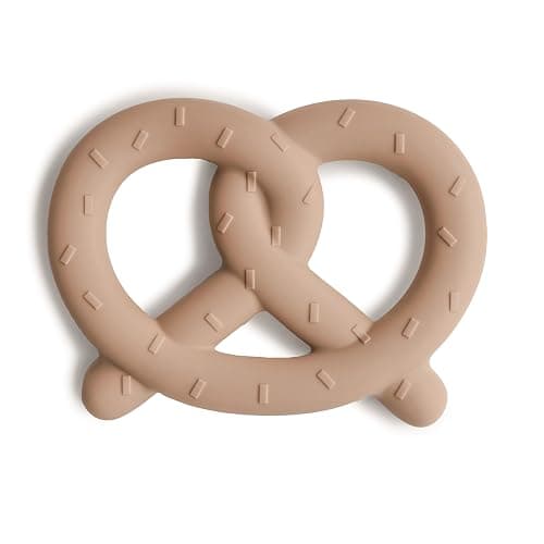 mushie Silicone Baby Teether Toy | Pretzel - Image 1